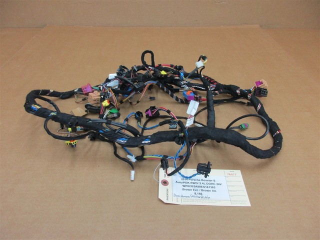 14 Boxster S RWD Porsche 981 DASH WIRING HARNESS 991612501 WIRE 8,156