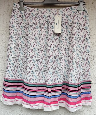 Tom Tailor women's summer skirt skirt size 42 colorful with elastic waistband New!!