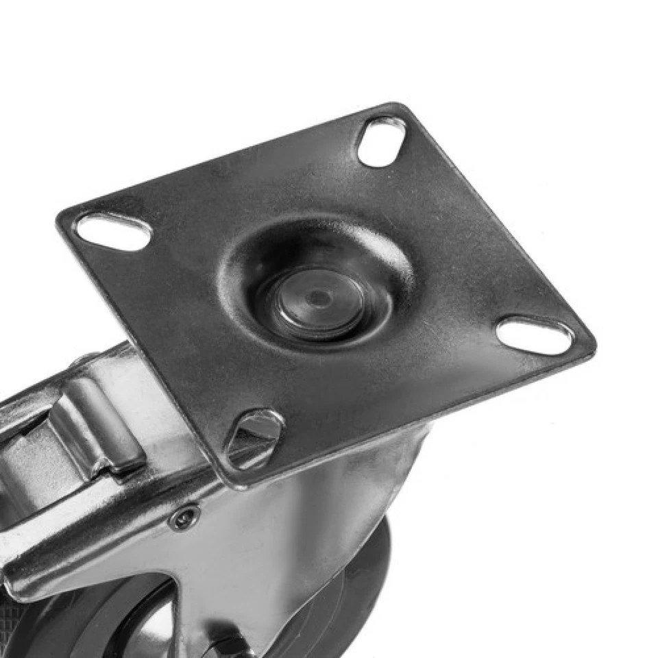 Ruote Girevoli Industriali per Carrelli 2 con Freno + 2 Senza Freno MAX 220Kg - Immagine 4 di 4