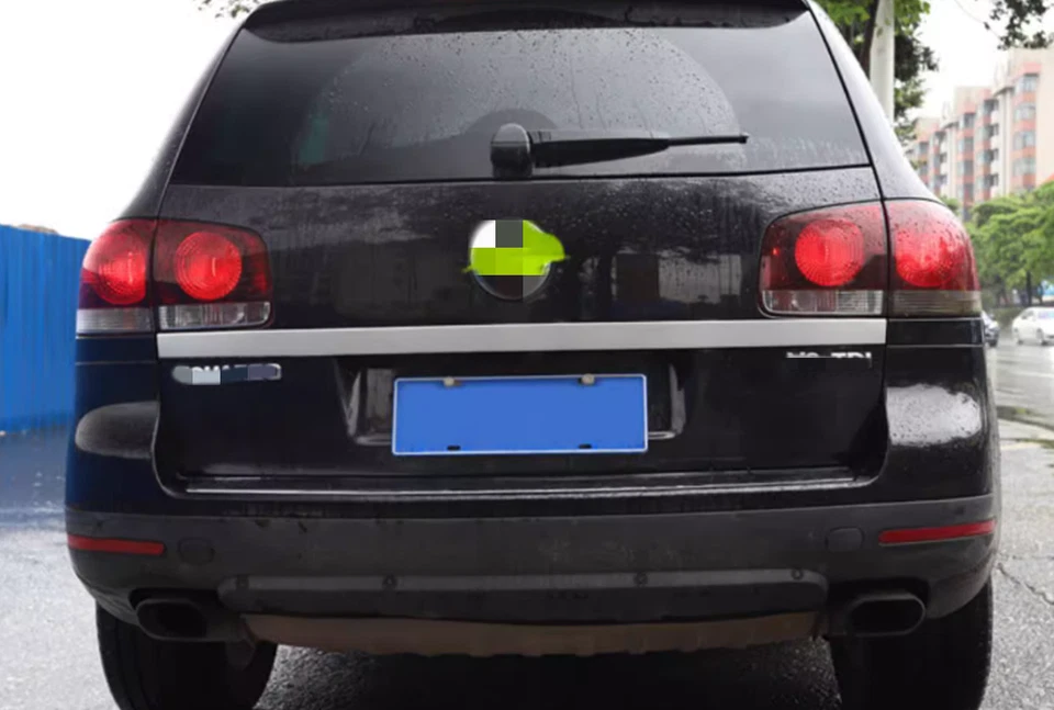Tapa trasera de acero inoxidable para Volkswagen Touareg 2006-2010 Foto 3 de 4