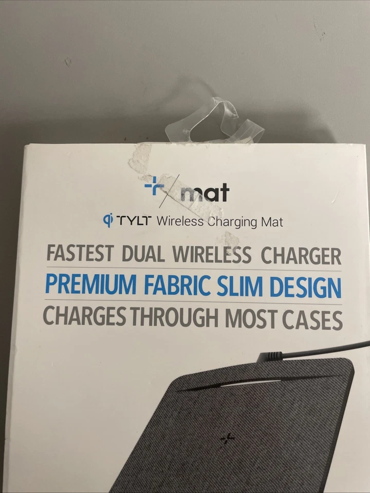 Tylt Fast Charge Dual Wireless Charger Charging Mat - Gray - Image 4 of 4