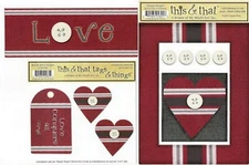 LOVE 10 Cut Embellishments - My Mind's Eye This & That Sets SALE