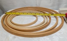 Vintage Wooden Embroidery Hoops Lot Of 6 Screw Tension 6, 8, 9, 10, 12, 14 Inch