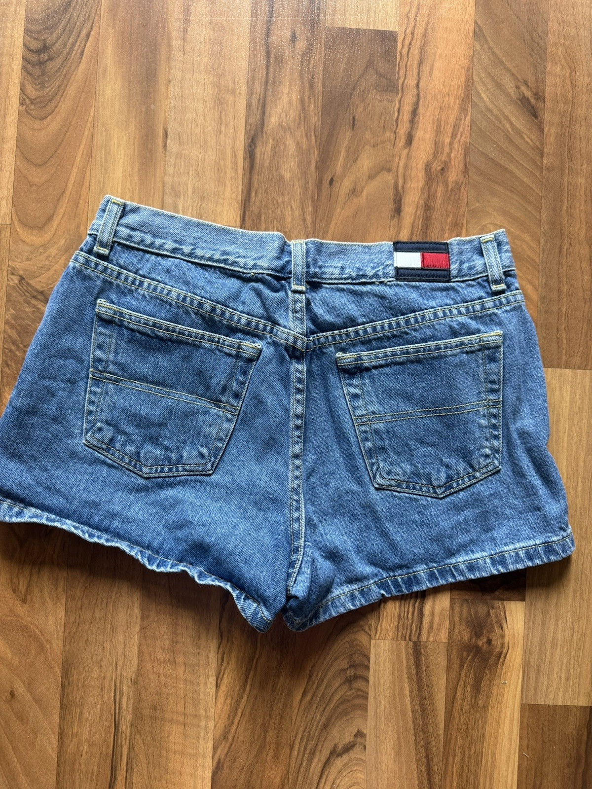 Juniors Tommy Jeans High-Rise Denim Shorts – Size 9 – Made in Macau –Vintage Y2K