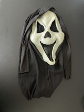 Scream Grin Mask Glow in Dark Vtg 90 s Fun World Div Ghost face Rare Pointy Eyes