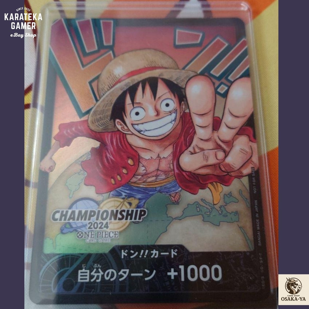 PSA10 ルフィ ドンカード チャンピオンシップ 2024 Don Card Luffy Promo Championship 2024 World Final One Piece Card