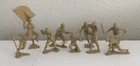 Vintage Lot of 9 Japanese WWII Louis Marx Toy Soldiers 1963 B-2