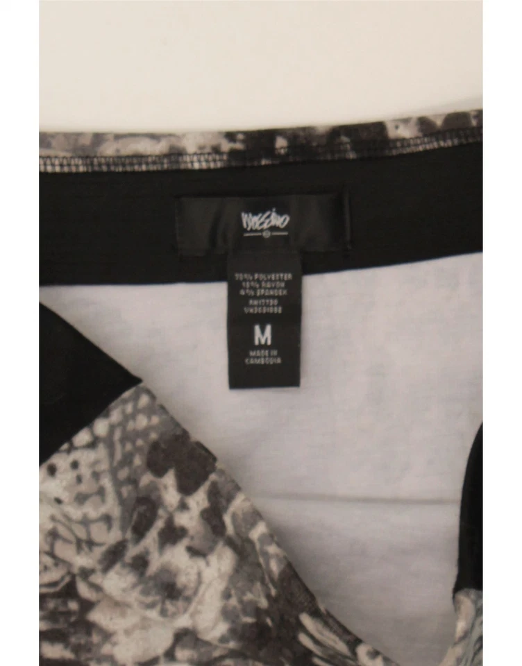 Falda lápiz MOSSIMO para mujer Reino Unido 14 mediana W30 negra estampado animal poliéster CK04 Foto 3 de 3