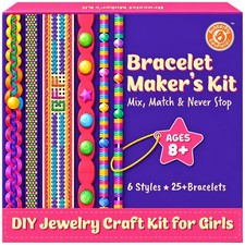 25 DIY Bracelet Making Kit Craft Supplies for Girls 8 
