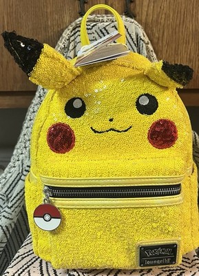 Loungefly Pokemon Sequin Pikachu Mini Backpack NWT