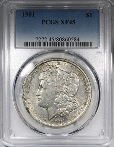 1901 Morgan Dollar PCGS XF45 Circulated Key Date $1