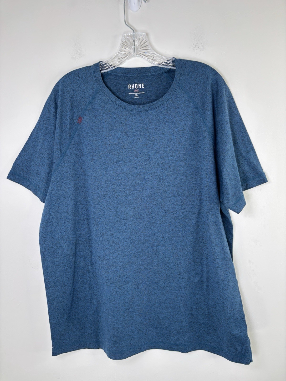 Rhône Tee Shirt Men’s Blue Size XL Stretch Short Sleeve
