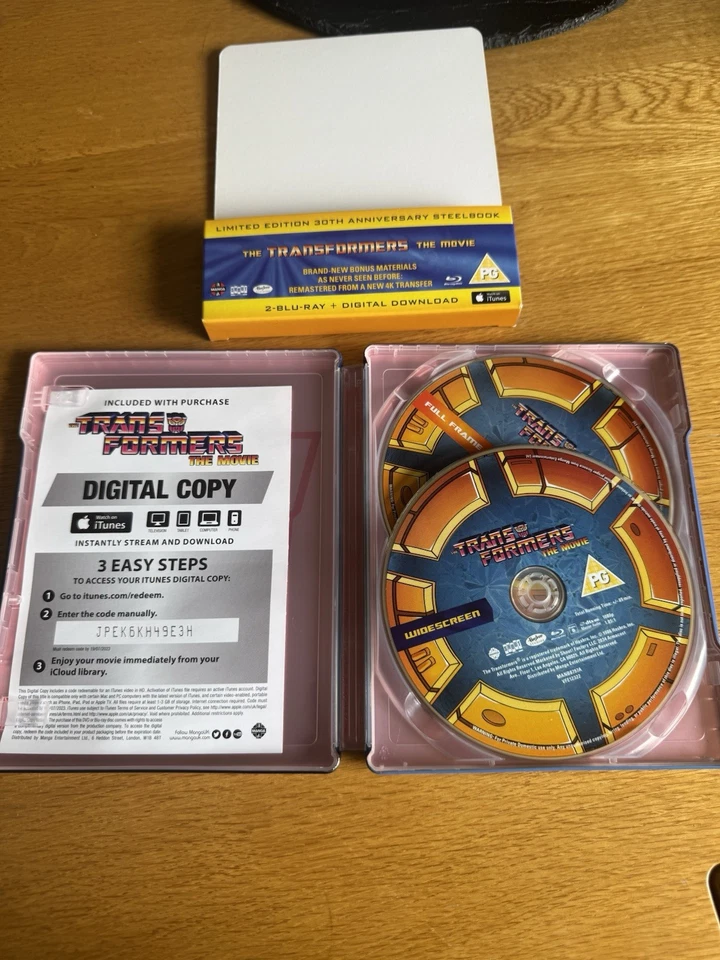 Transformers - The Movie (Animated) 2 Disc Blu-Ray Steelbook 30th Anniversary - Image 3 of 3