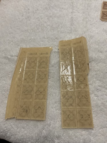 GERMANY-(-1923-)-500.000 Mark-INFLATION lot Of Blocks /FAULTS-SEE PHOTOS.#3 - Picture 7 of 9