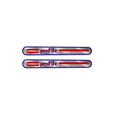 Profile crank arm decal set - blue/red