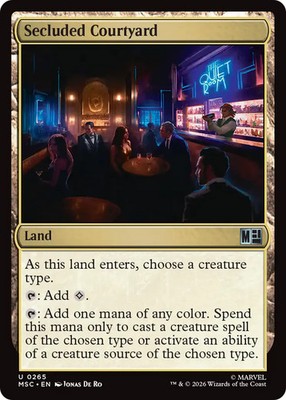 MTG Secluded Courtyard [Marvel Super Heroes Commander] Near Mint Magic