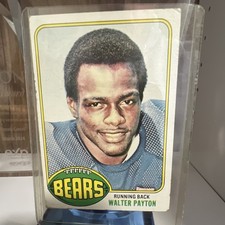 Topps 1976 Walter Payton Rookie #148 Chicago Bears NFL Base Set Football Card. rookie card picture