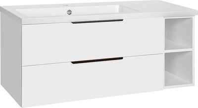 WTU+Mineralguss-WT LOSSA 2 Schub,,1 offener Unterschrank wei