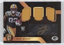 2018 Gold Standard Rookie Jersey Triple Prime Rose /25 J'Mon Moore #300 Auto e6p