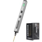 Cordless Mini Drill Pen with 10 Bits, Brushless Motor, 0.2 N·m High Torque, L...
