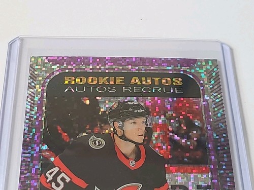 2021-22 O-Pee-Chee Platinum Violet Pixels Parker Kelly- Rookie Auto RC *76 - Picture 3 of 6