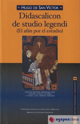 Didascalicon de studio legendi: (el afán por el estudio). NUEVO. ENVÍO URGENTE