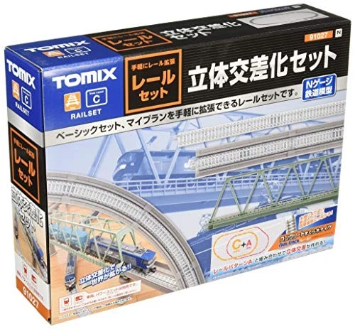 TOMIX N Gauge Elevated Track Set Rail Pattern C 91027 Fine Track