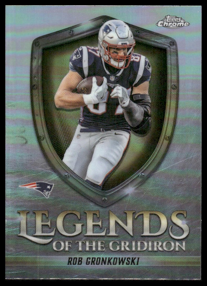 Rob Gronkowski 2025 Topps Chrome #LOG-29 Legends Gridiron Refractor Patriots