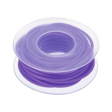 2mm 5.5yards Hollow Pipe Rubber Cords Tubing Silicone Pipes, Purple