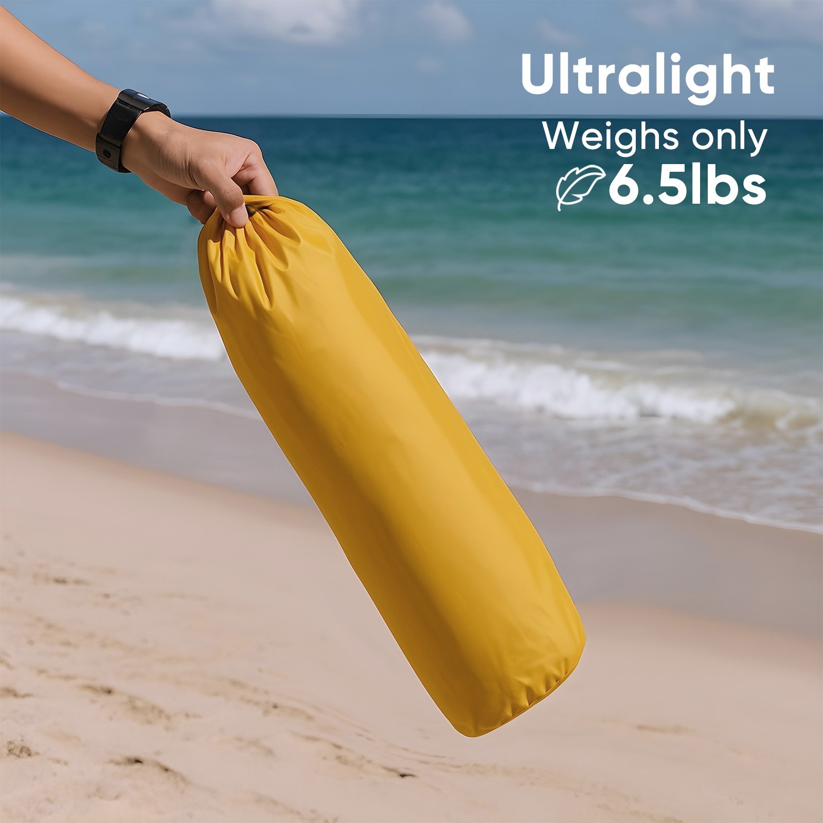 Sekey Portable Low Beach Chair, Lightweight Folding Camping Chair with Bag