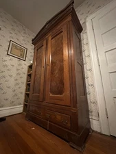 1880s Walnut Armoir