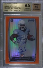 2013 Bowman Rookie Chrome Refractor Orange /50 Giovani Bernard BGS 9.5 Auto 0t3