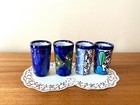 Set of 4 Handmade Mexican Talavera Pottery Shot Glasses - 2oz - Tequila — photo 2