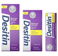 DESITIN Maximum Strength Original Diaper Rash Paste 3-Piece Variety Sizes 4 o...