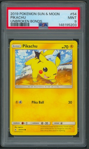Pikachu graded PSA 9 for sale on eBay