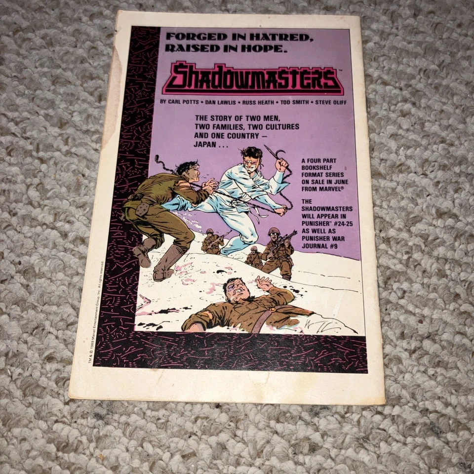 The Punisher War Journal #9 NM (Oct 1989, Marvel) High Grade Beauty Key Issue  - Image 3 of 3