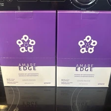 2 Amare Global Edge Grape 30 Sticks - New / Sealed! Mood Metabolism! Exp