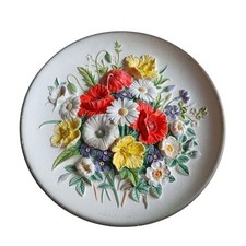 Bossons Chalkware Floral Wall Plaque with Chrysanthemums — listing 2