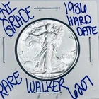 1936 WALKING LIBERTY SILVER HALF DOLLAR AUTHENTIC U.S.MINTCOIN FREESHIPPING 6207