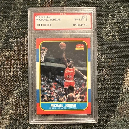 1986-87 Fleer Michael Jordan #57 (RC) PSA 8 - LOOKS BETTER REGRADE?