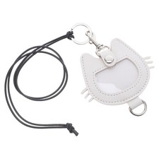 Pet Hair Storage Keychain Cat Hair Memorial Keepsake PU Pendant