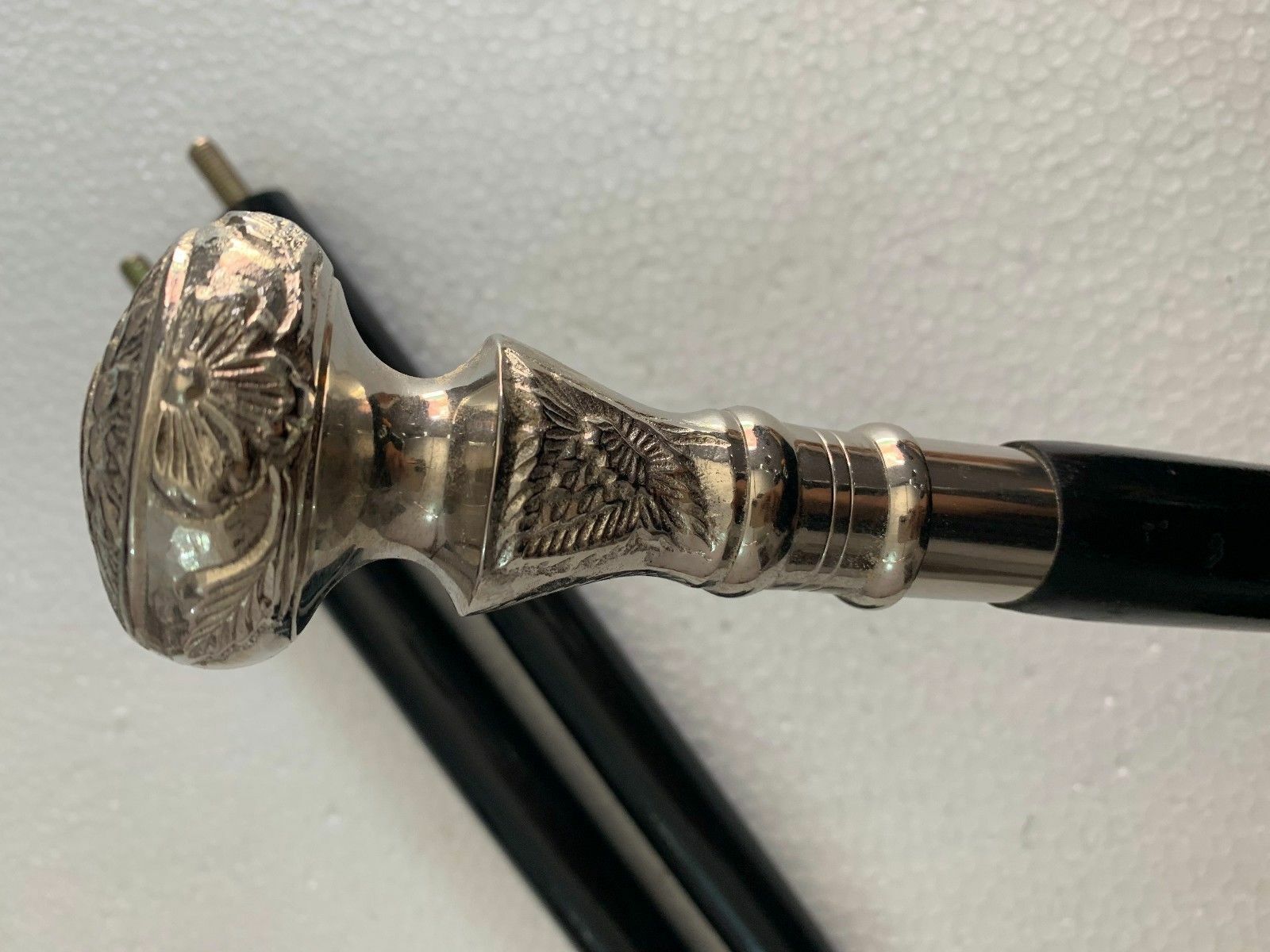 Unique Solid Brass Knob Head Handle Victorian Woo… - image 3