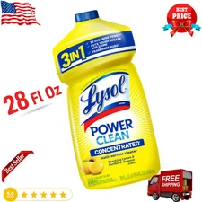 Lysol Power Clean Multi-Surface Cleaner, 2x Concentrated Pour, Lemon & Sunflower