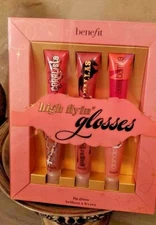 Benefit "High Flyin' Glosses" 6 pc Travel Size Lip Gloss Set NIB!