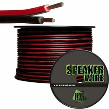 IMC AUDIO 100' Feet 16 GA Gauge Red Black 2 Conductor Speaker Wire Audio Cable
