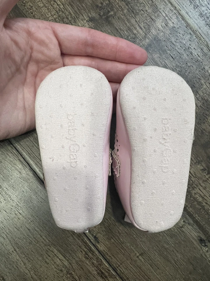 Baby Gap Niña Rosa Vieira Charol Mary Janes Talla 12-18 Meses Foto 2 de 4