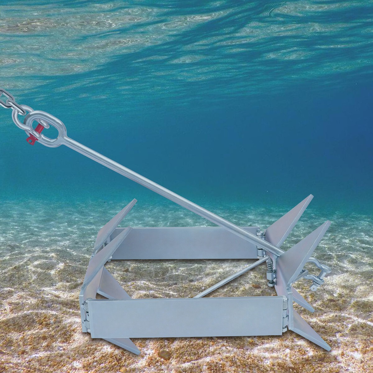MarineNow 13 lb Folding Box Anchor for Boats Up to 24