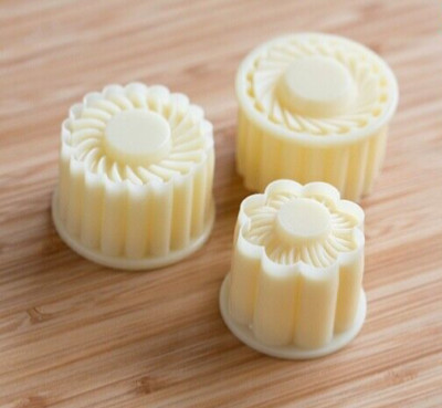 3pcs Daisy Pattern Mold / Pineapple Jam Tart Thumbprint Linzer Cookies Cutter.