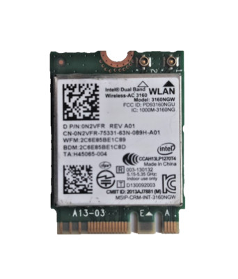 Wifi Card for Wireless-AC 3160 3160NGW Bluetooth-compatible 4.0