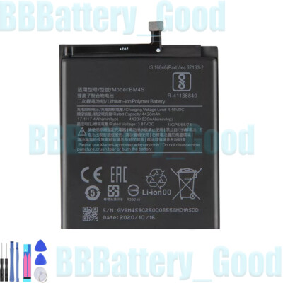 New BM4S Replacement Battery For Xiaomi Redmi 10X 5G Redmi 10X Pro 5G 4520 mAh